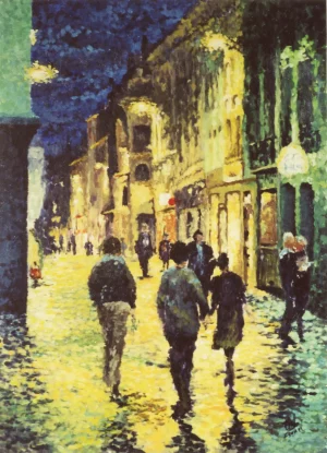 Rue de Lille, acrylic on canvas by Rosa Rose in Grasse (06)